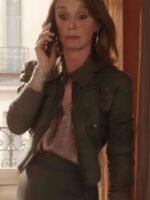 Sylvie Grateau Emily in Paris S04 Leather Jacket