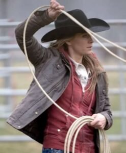 TV Series Heartland Amber Marshall Brown Jacket