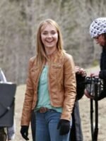 TV Series Heartland Amber Marshall Brown Leather Jacket