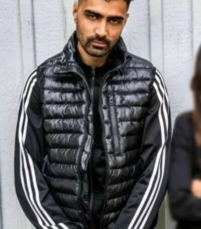 TV Series Snabba Cash Salim Black Puffer Vest
