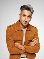 Tan France Queer Eye Brown Suede Jacket