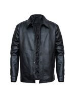 Tariq St Patrick Power Book II Ghost S02 Buttoned Leather Jacket