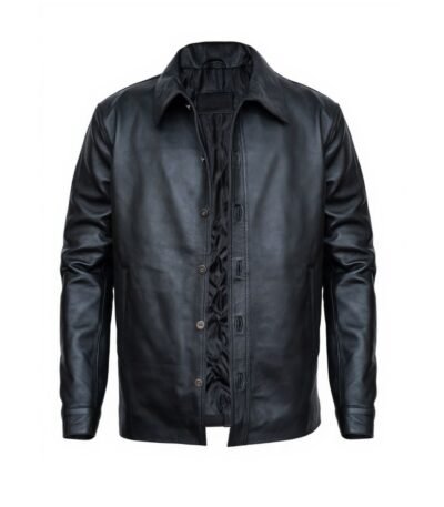 Tariq St Patrick Power Book II Ghost S02 Buttoned Leather Jacket