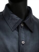 Tariq St Patrick Power Book II Ghost S02 Buttoned Leather Jacket