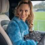 Ted Lasso Keeley Jones Blue Faux Fur Jacket