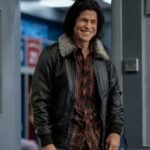 Ted Lasso S02 Dani Rojas Sherling Fur Collar Leather Jacket