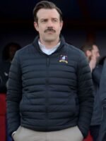 Ted Lasso S02 Jason Sudeikis Navy Blue Parachute Puffer Jacket