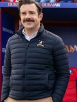 Ted Lasso S02 Jason Sudeikis Navy Blue Parachute Puffer Jacket