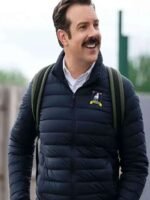 Ted Lasso S02 Jason Sudeikis Navy Blue Parachute Puffer Jacket