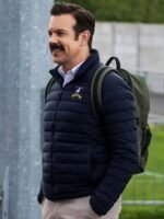 Ted Lasso S02 Jason Sudeikis Navy Blue Parachute Puffer Jacket