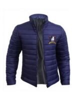 Ted Lasso S02 Jason Sudeikis Navy Blue Parachute Puffer Jacket