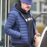 Ted Lasso S03 Jason Sudeikis Blue Hooded Puffer Jacket