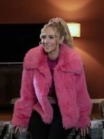 Ted Lasso S03 Keeley Jones Pink Feather Jacket