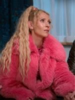 Ted Lasso S03 Keeley Jones Pink Feather Jacket