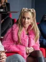 Ted Lasso S03 Keeley Jones Pink Feather Jacket