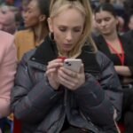 Ted Lasso S03 Keeley Jones Striped Puffer Jacket