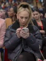 Ted Lasso S03 Keeley Jones Striped Puffer Jacket