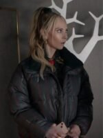 Ted Lasso S03 Keeley Jones Striped Puffer Jacket