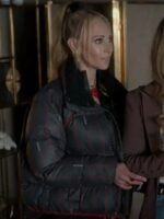 Ted Lasso S03 Keeley Jones Striped Puffer Jacket