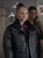 Ted Lasso S03 Keeley Jones Striped Puffer Jacket