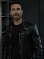 Ted Lasso S03 Roy Kent Biker Leather Jacket