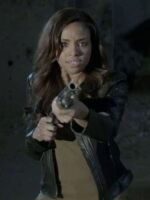 Teen Wolf Meagan Tandy Black Biker Leather Jacket