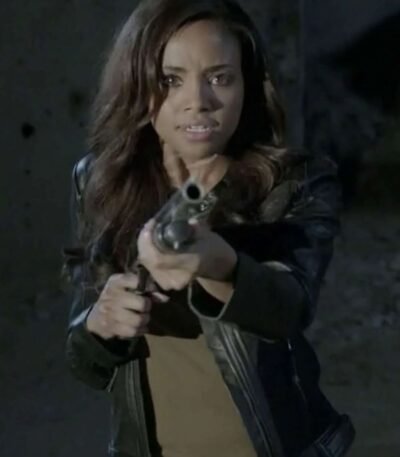 Teen Wolf Meagan Tandy Black Biker Leather Jacket
