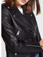 Teen Wolf Meagan Tandy Black Biker Leather Jacket