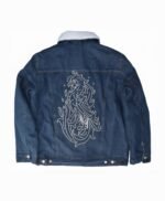Tell Me Why Tyler Ronan Shearling Fur Denim Jacket