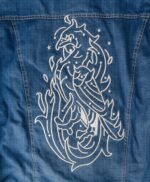 Tell Me Why Tyler Ronan Shearling Fur Denim Jacket