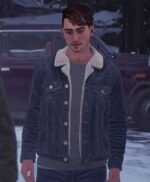 Tell Me Why Tyler Ronan Shearling Fur Denim Jacket