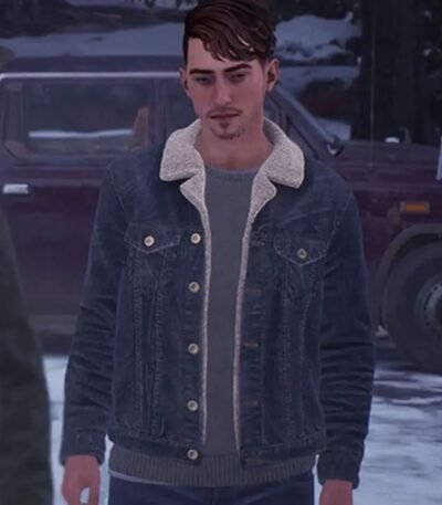 Tell Me Why Tyler Ronan Shearling Fur Denim Jacket