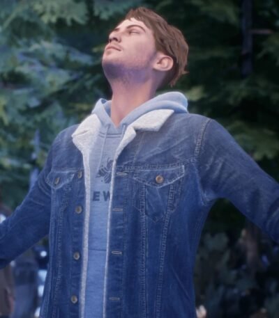 Tell Me Why Tyler Ronan Shearling Fur Denim Jacket