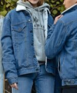 Tell Me Why Tyler Ronan Shearling Fur Denim Jacket