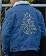 Tell Me Why Tyler Ronan Shearling Fur Denim Jacket