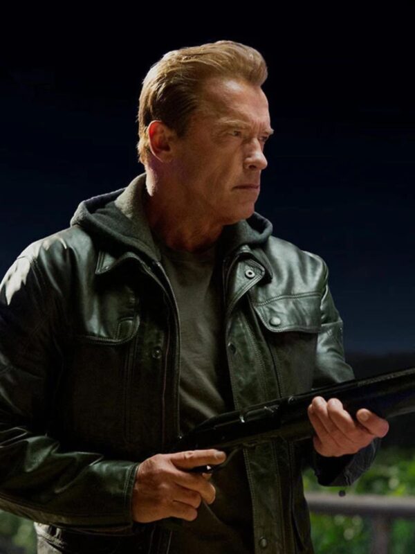 Terminator Genisys Arnold Schwarzenegger Motorcycle Jacket