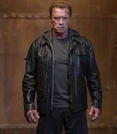 Terminator Genisys Arnold Schwarzenegger Motorcycle Jacket