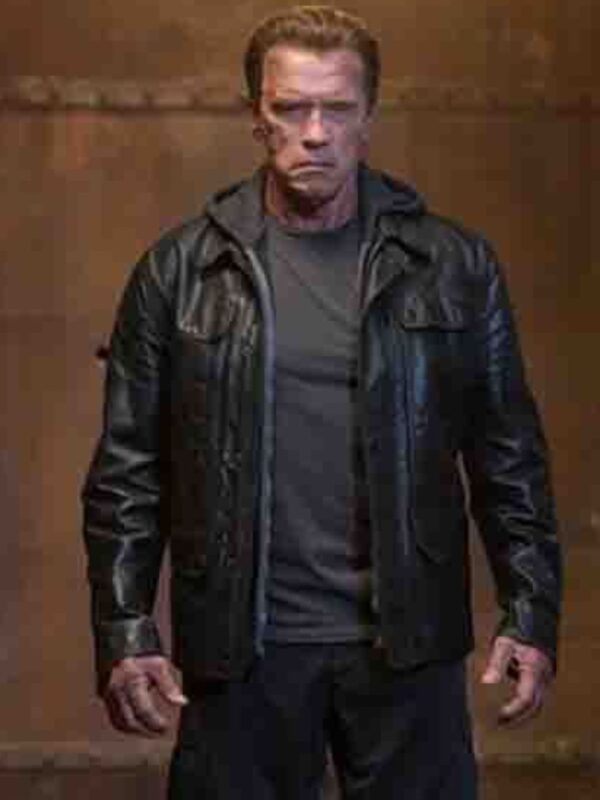 Terminator Genisys Arnold Schwarzenegger Motorcycle Jacket