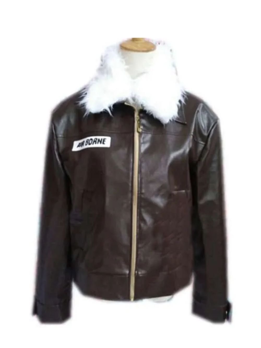 Terry Bogard King Of Fighters Brown Leather Jacket Terry Bogard King Of Fighters Brown Leather Jacket