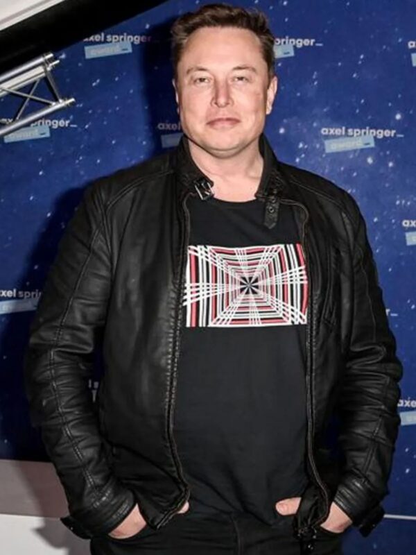 Tesla Event Elon Musk Leather Jacket