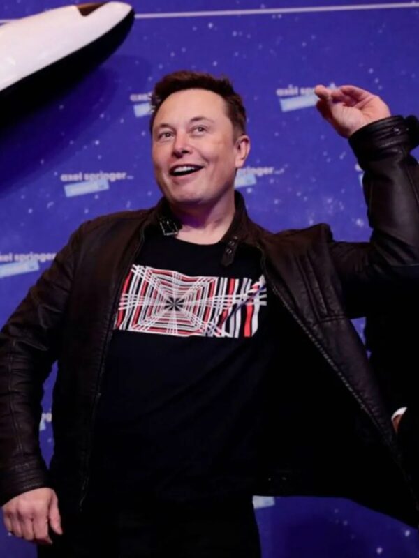 Tesla Event Elon Musk Leather Jacket
