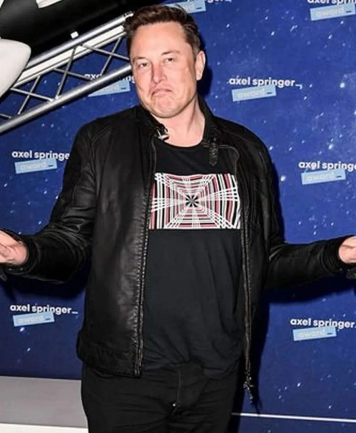 Tesla Event Elon Musk Leather Jacket