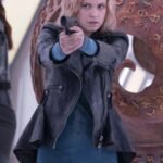The 100 S07 Clarke Griffin Black Biker Leather Jacket