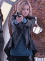 The 100 S07 Clarke Griffin Black Biker Leather Jacket