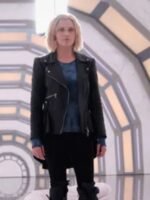 The 100 S07 Clarke Griffin Black Biker Leather Jacket