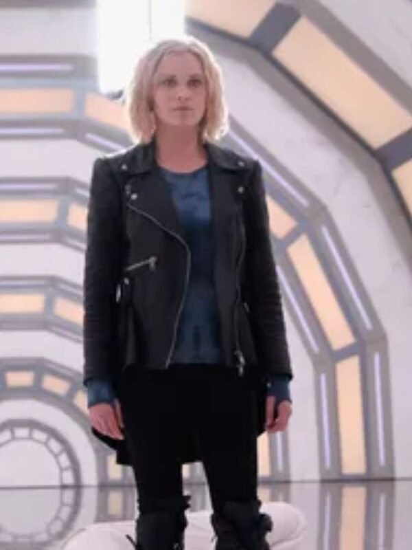 The 100 S07 Clarke Griffin Black Biker Leather Jacket
