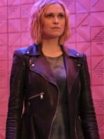 The 100 S07 Clarke Griffin Black Biker Leather Jacket