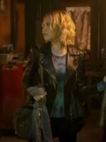 The 100 S07 Clarke Griffin Black Biker Leather Jacket