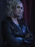 The 100 S07 Clarke Griffin Black Biker Leather Jacket