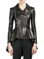 The 100 S07 Clarke Griffin Black Biker Leather Jacket